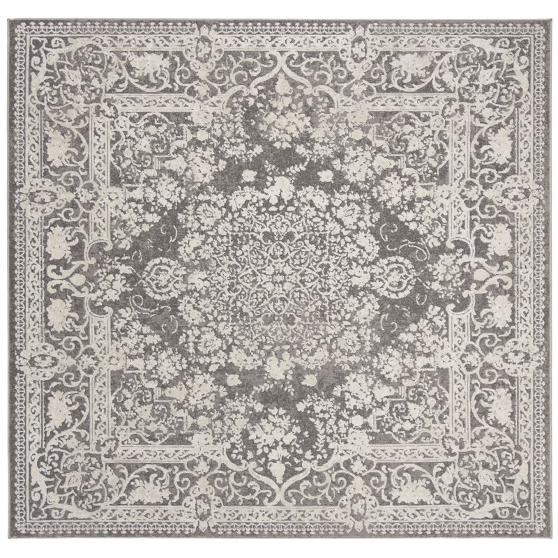 Laurel Foundry Modern Farmhouse Calidia Dark Gray/Cream Rug & Reviews